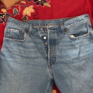 Levi's 501 Light Blue Relaxed Fit Jeans